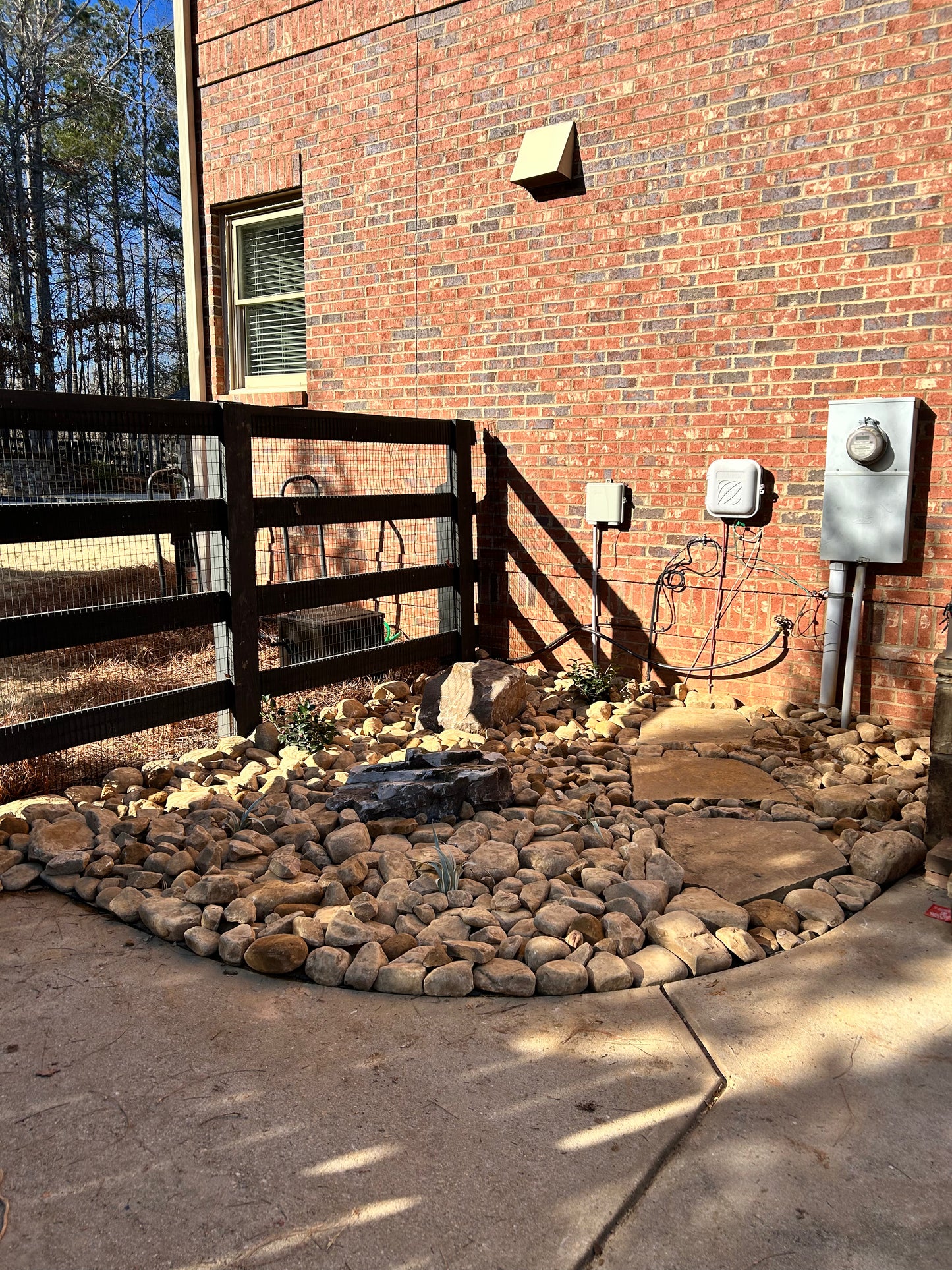 Large Stone Boulder Installation /Hardscapes/Stacked Stone Boulder