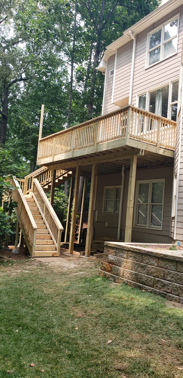 Elevated Deck with Stairs 400 ft² Construction & Home Improvement/Decks