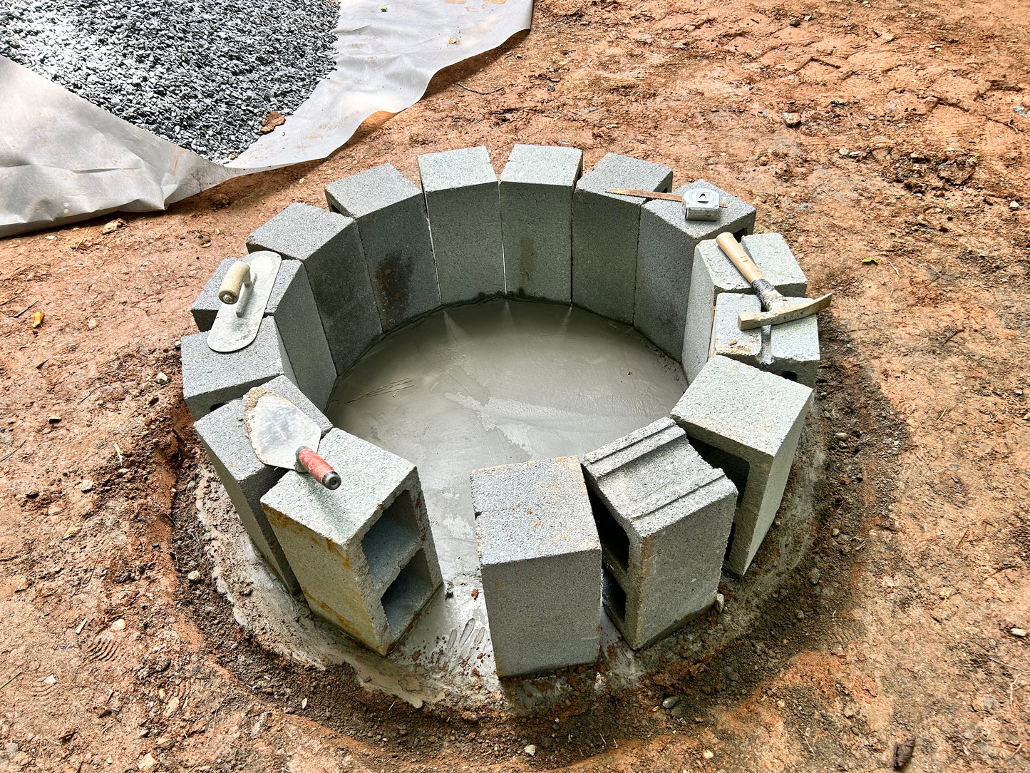 Firepit Rustic Installation /Firepit space