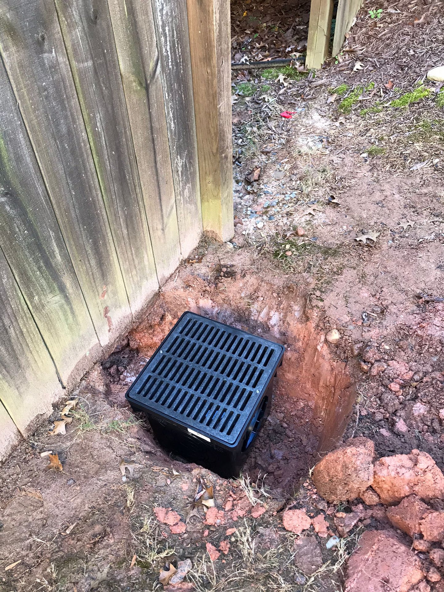 12-inch Square Catch Basin Installation/Drainage