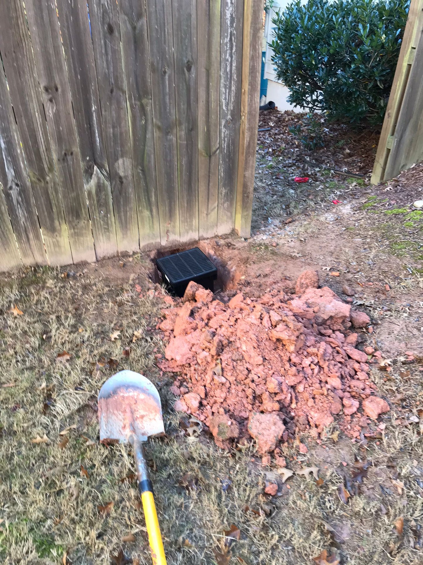 14-inch Square Catch Basin Installation/Drainage