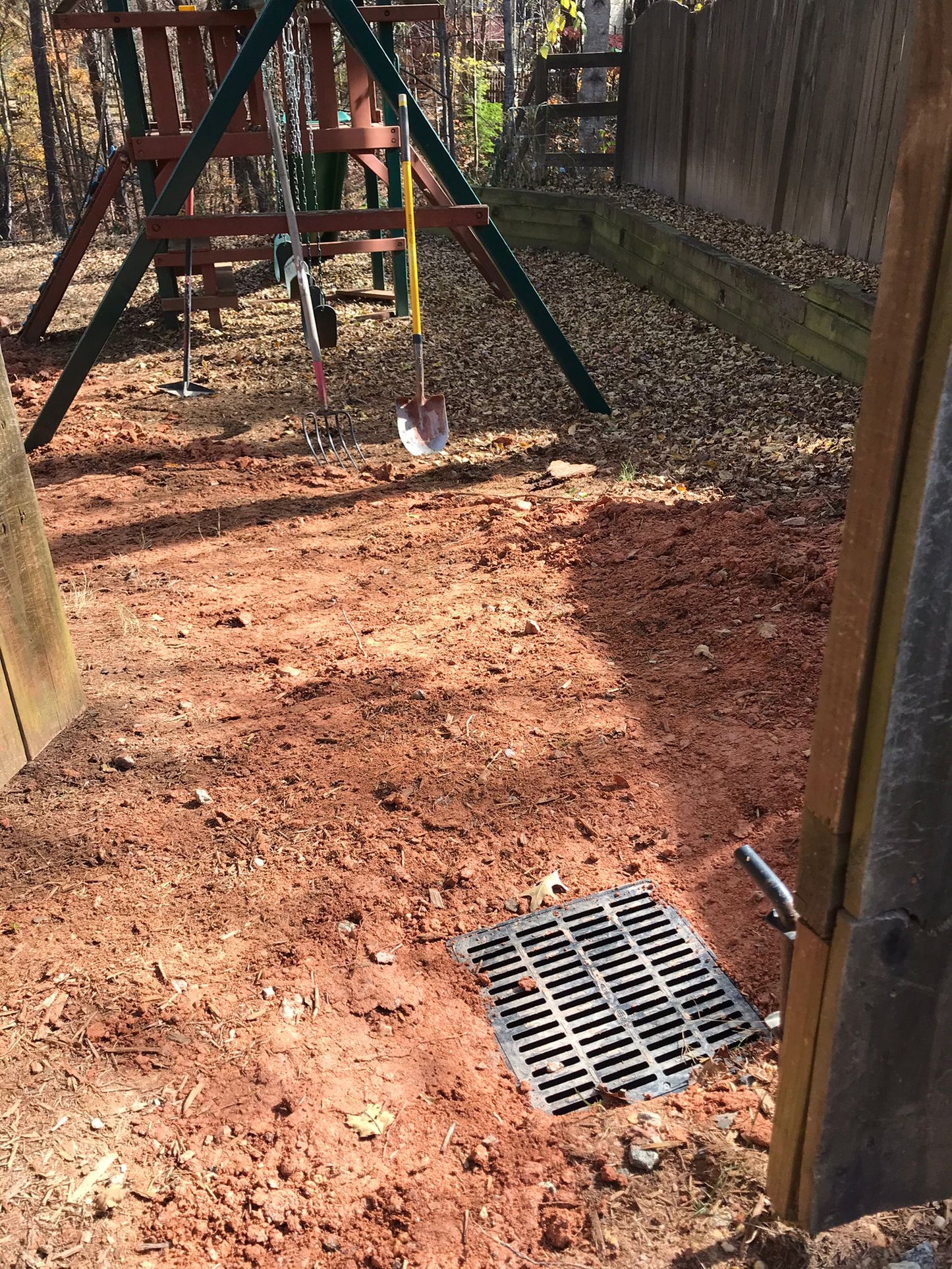 14-inch Square Catch Basin Installation/Drainage