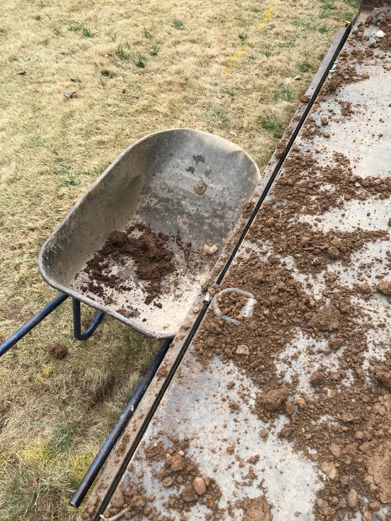 Stump hole dig up and filling Installation /Hardscapes/Aggregates