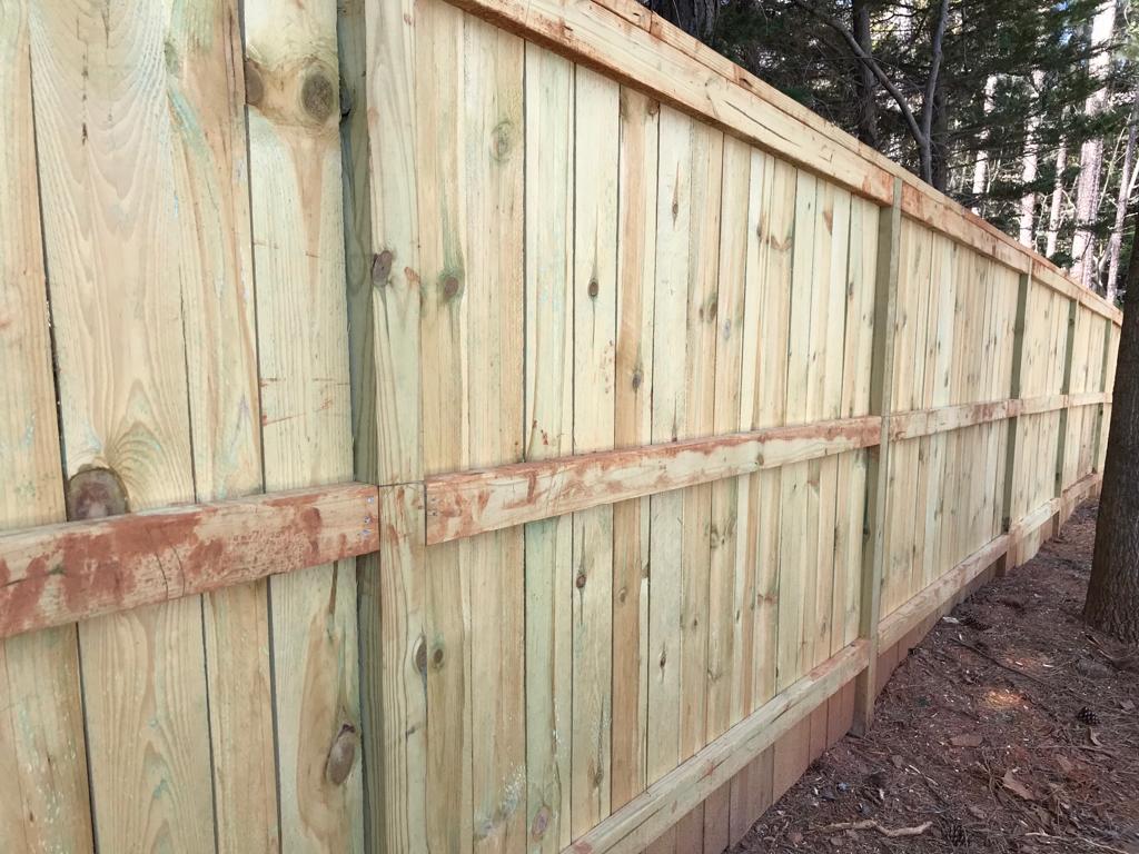 Wooden Fence by Feet 6Hx8W Installation /Hardscapes/Patios and Walkways