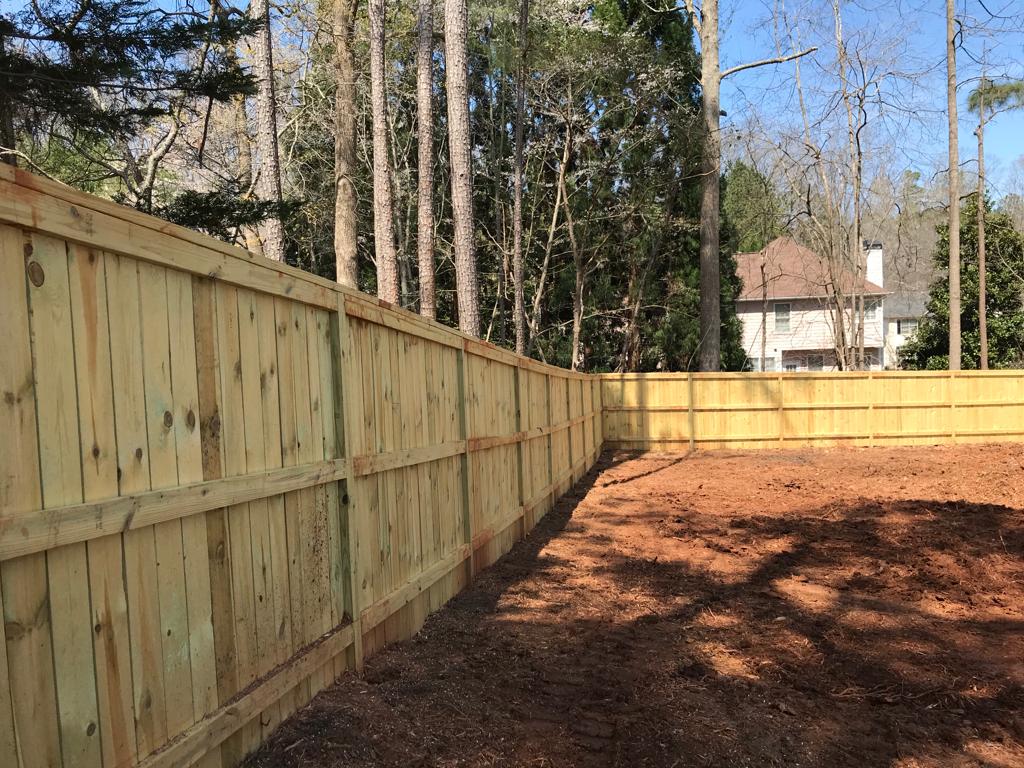 Wooden Fence by Feet 6Hx8W Installation /Hardscapes/Patios and Walkways