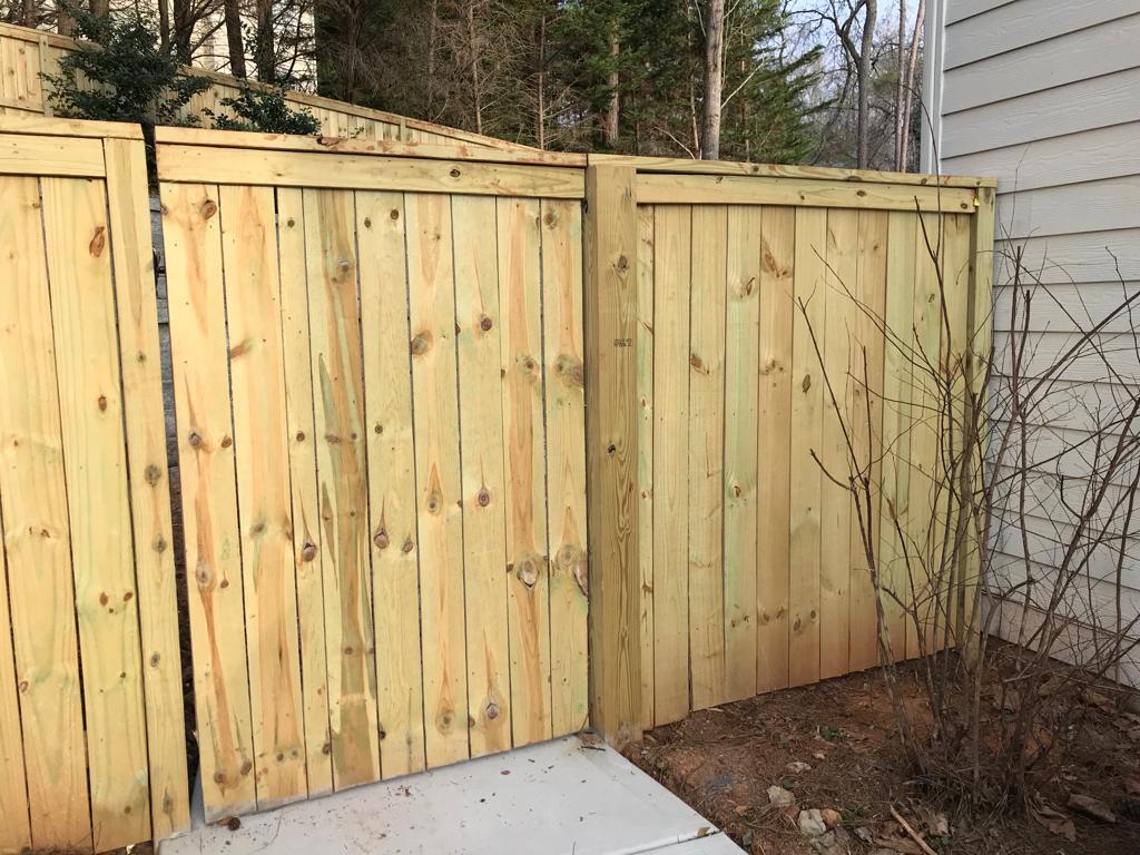 Wooden Fence by Feet 6Hx8W Installation /Hardscapes/Patios and Walkways