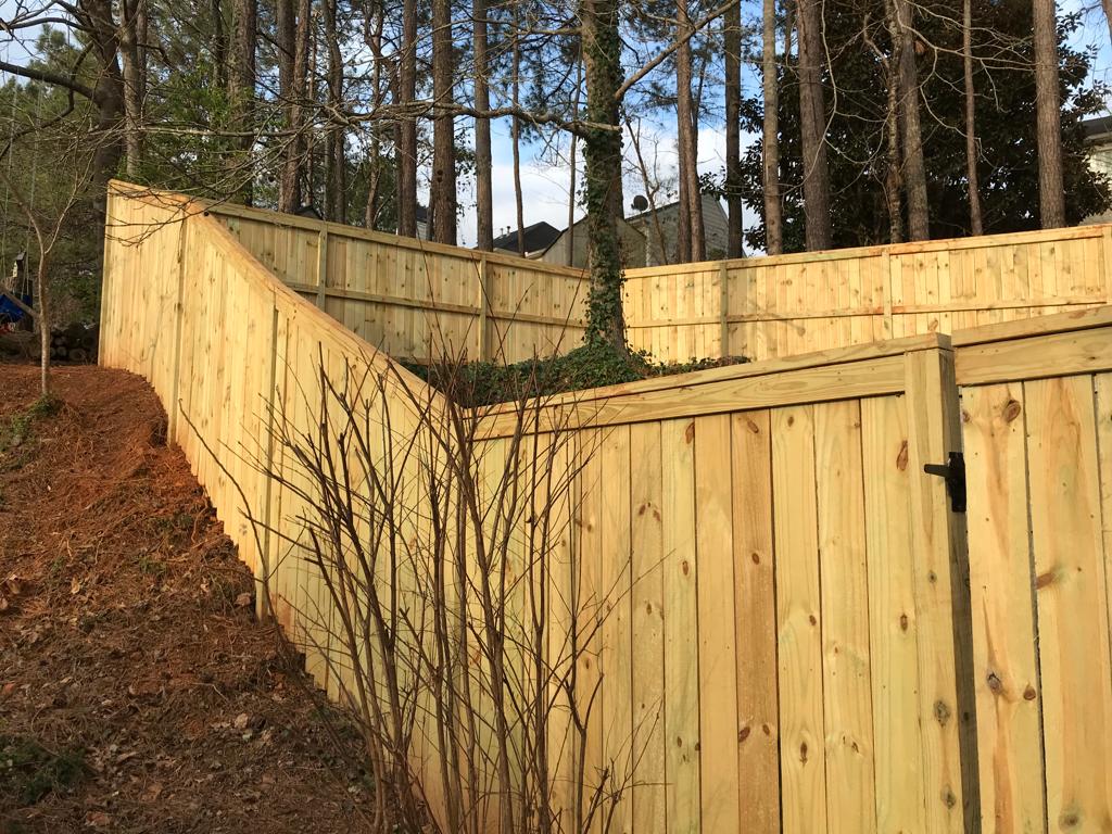Wooden Fence by Feet 6Hx8W Installation /Hardscapes/Patios and Walkways