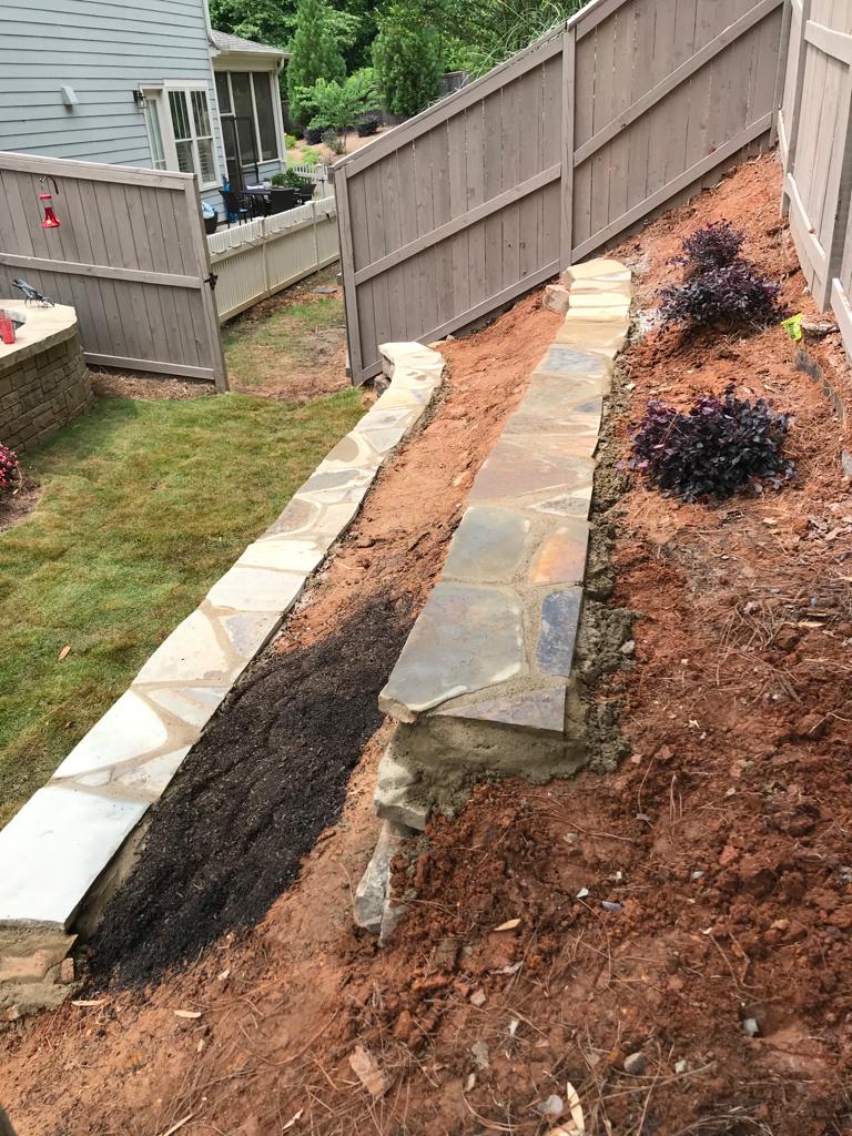 Accent Boulders With Flagstone per foot Installation /Retaining Walls/Fieldstone