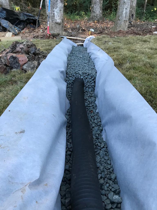 4Inch French Drain System per foot Installation/Drainage