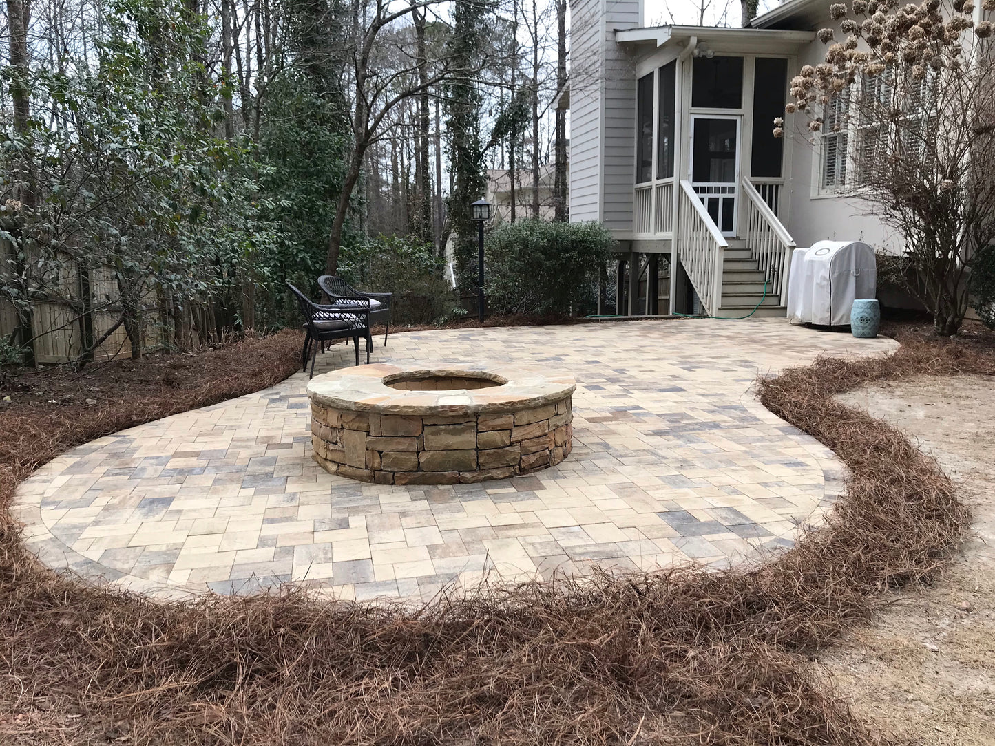 Floor Firepit per square foot Installation /Firepit space