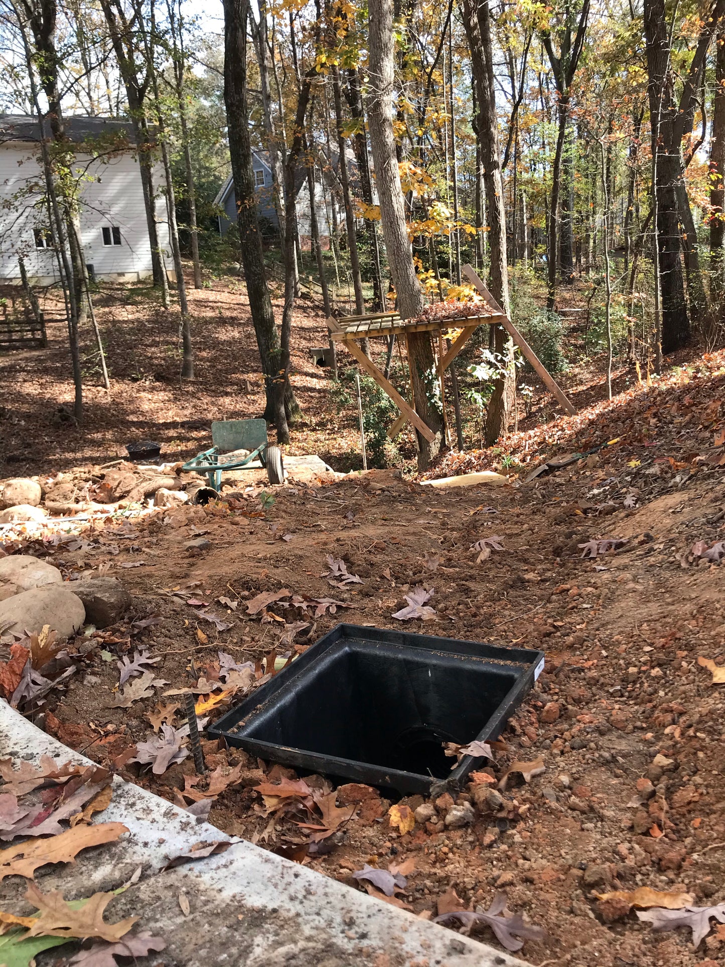 16-inch Square Catch Basin Installation/Drainage