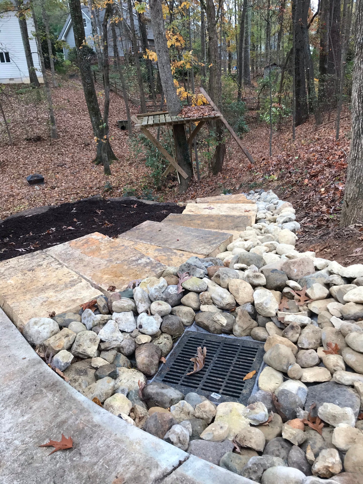 16-inch Square Catch Basin Installation/Drainage