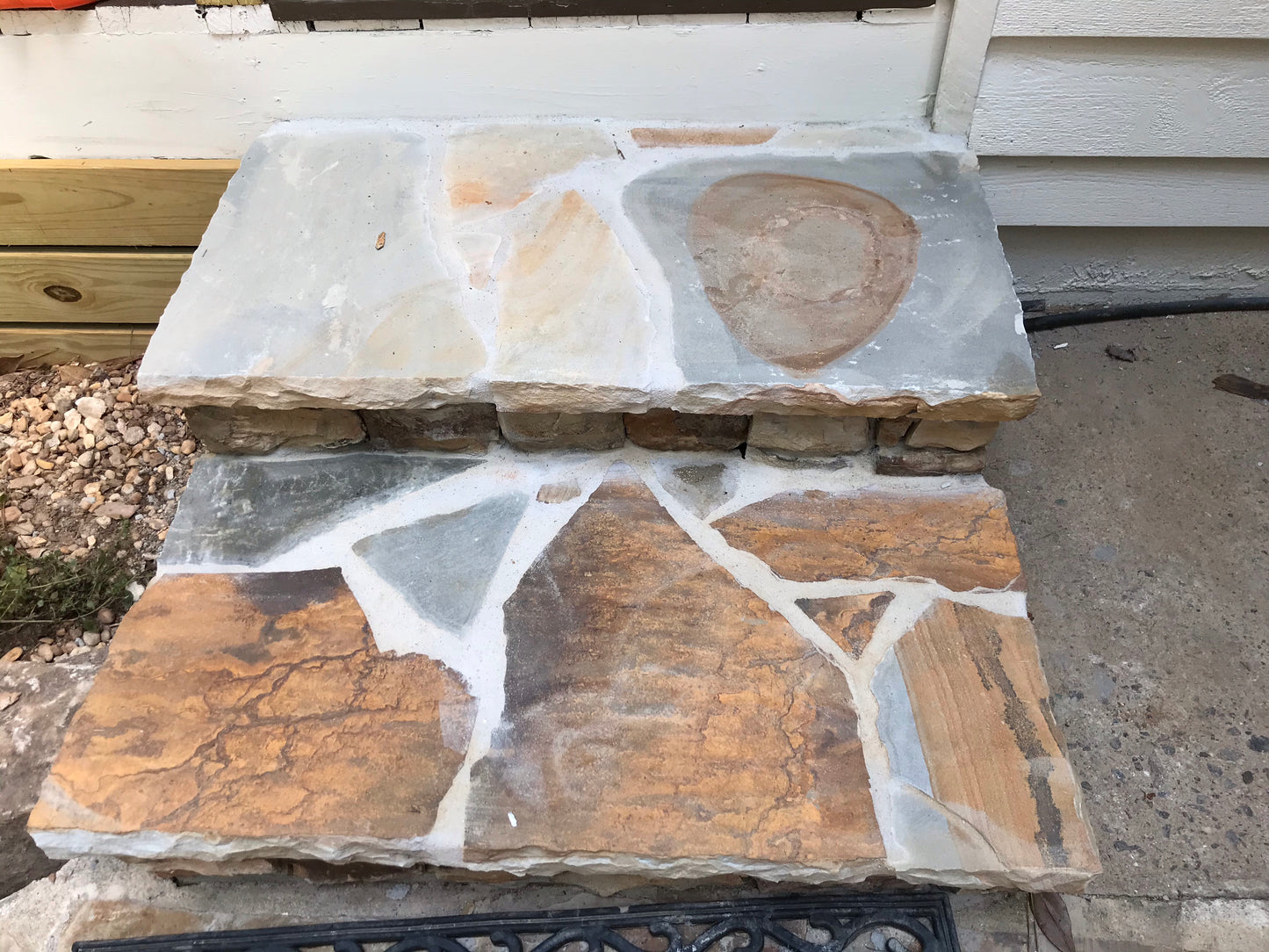 Small rustic steps Installation/Hardscape/Accent Boulders