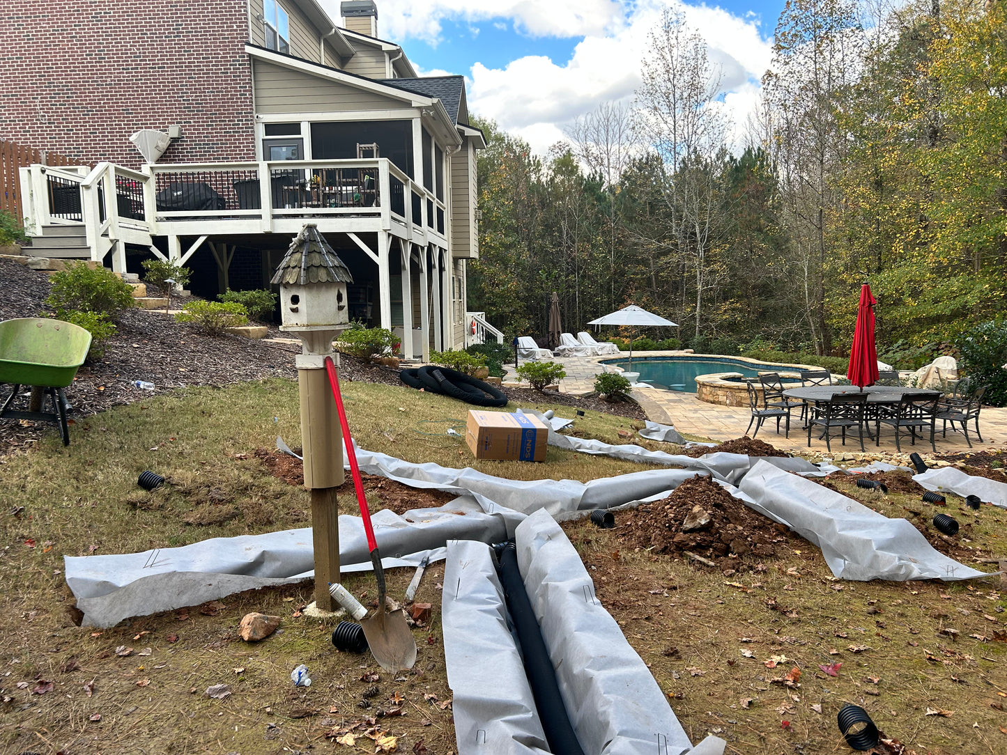 4Inch French Drain System per foot Installation/Drainage