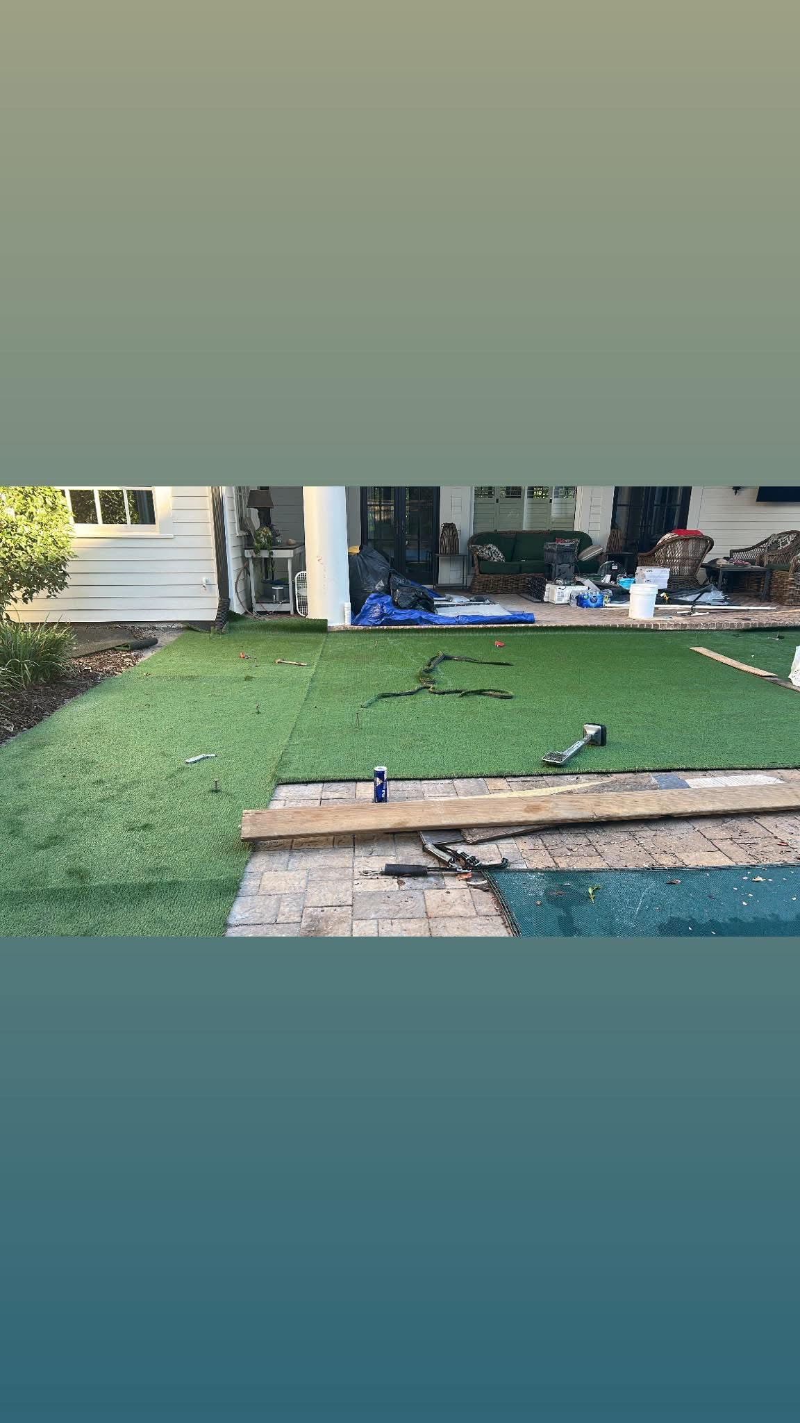 Synthetic Grass per square foot Installation/Sod