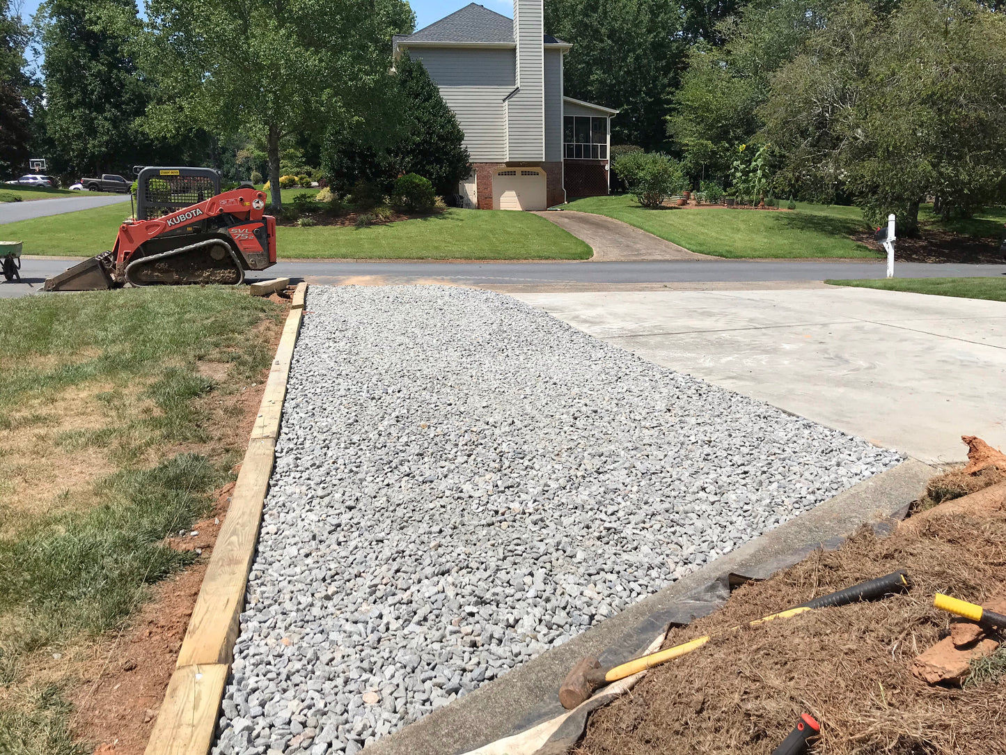 Stone and CrusherRun Gravel Floor per square foot Installation/Hardscape/Cement