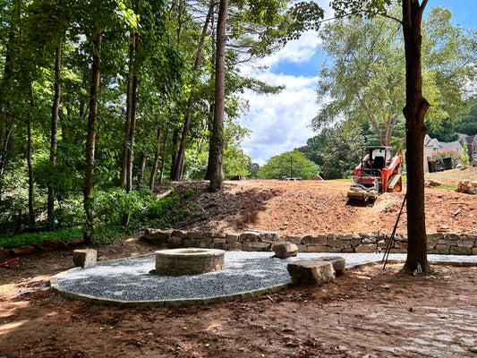 Firepit Rustic Installation /Firepit space