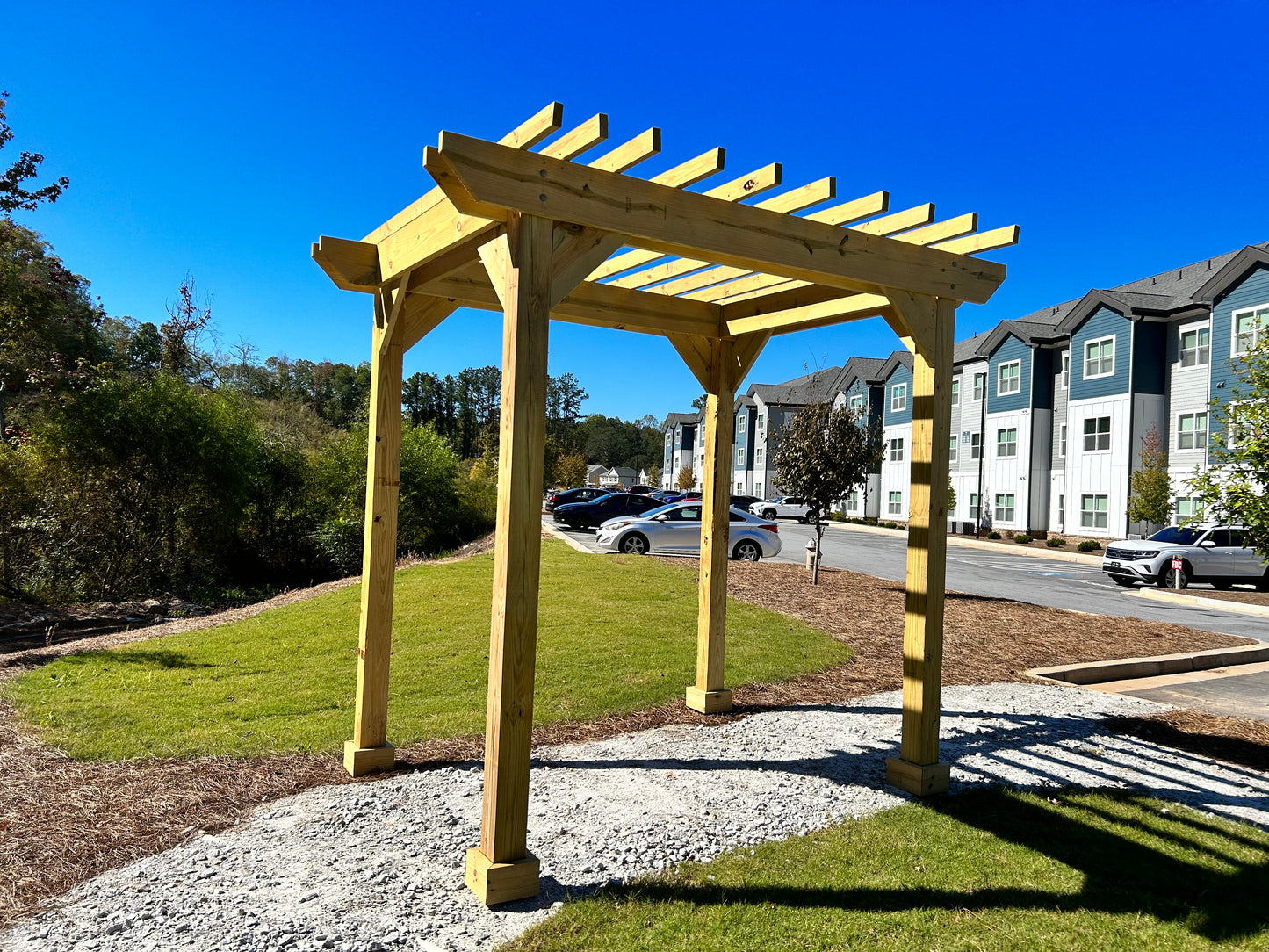 Basic Wooden Pergola Installation /Garden