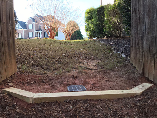 Water Retainer Timber Installation/Landscape Timber