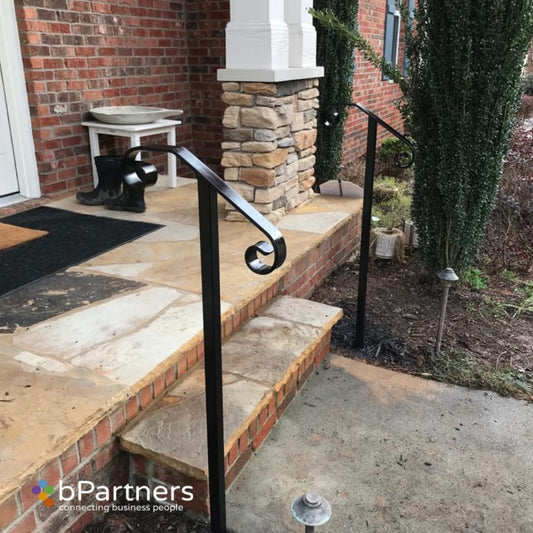 Handrails of a single pole Installation /Misc Landscape Items