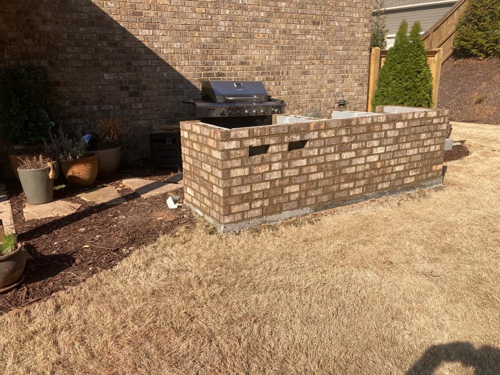 Grill Box  8long 4wide 4high feet Installation /Garden
