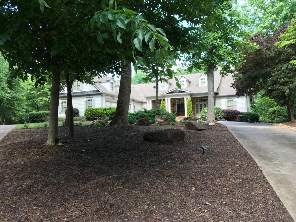 Big Stone Boulder Installation /Hardscapes/Stacked Stone Boulder