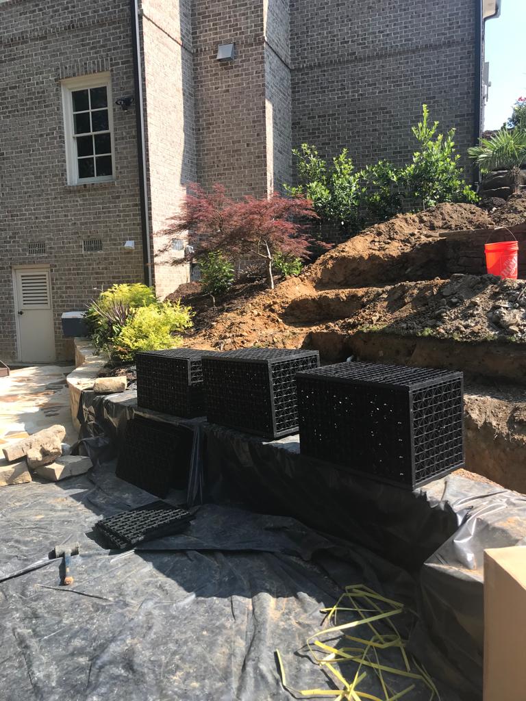 Residential Big Fountain Installation /Misc Landscape Items