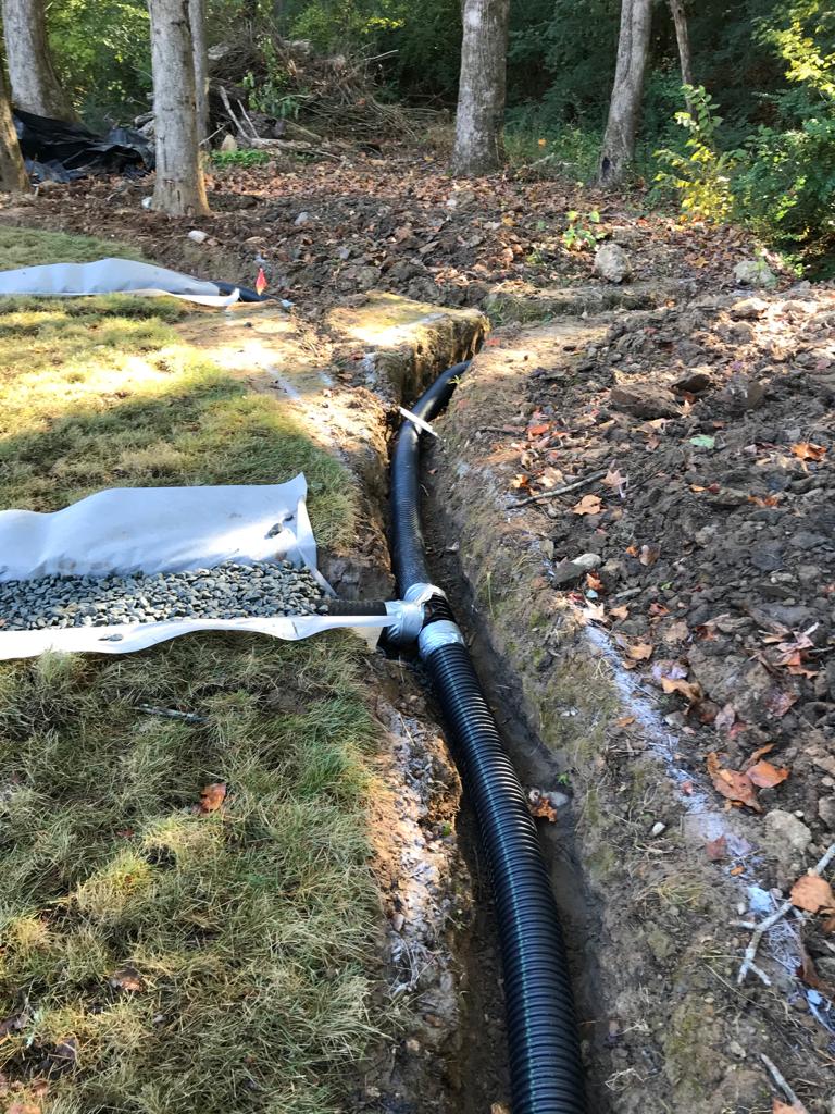 4Inch French Drain System per foot Installation/Drainage