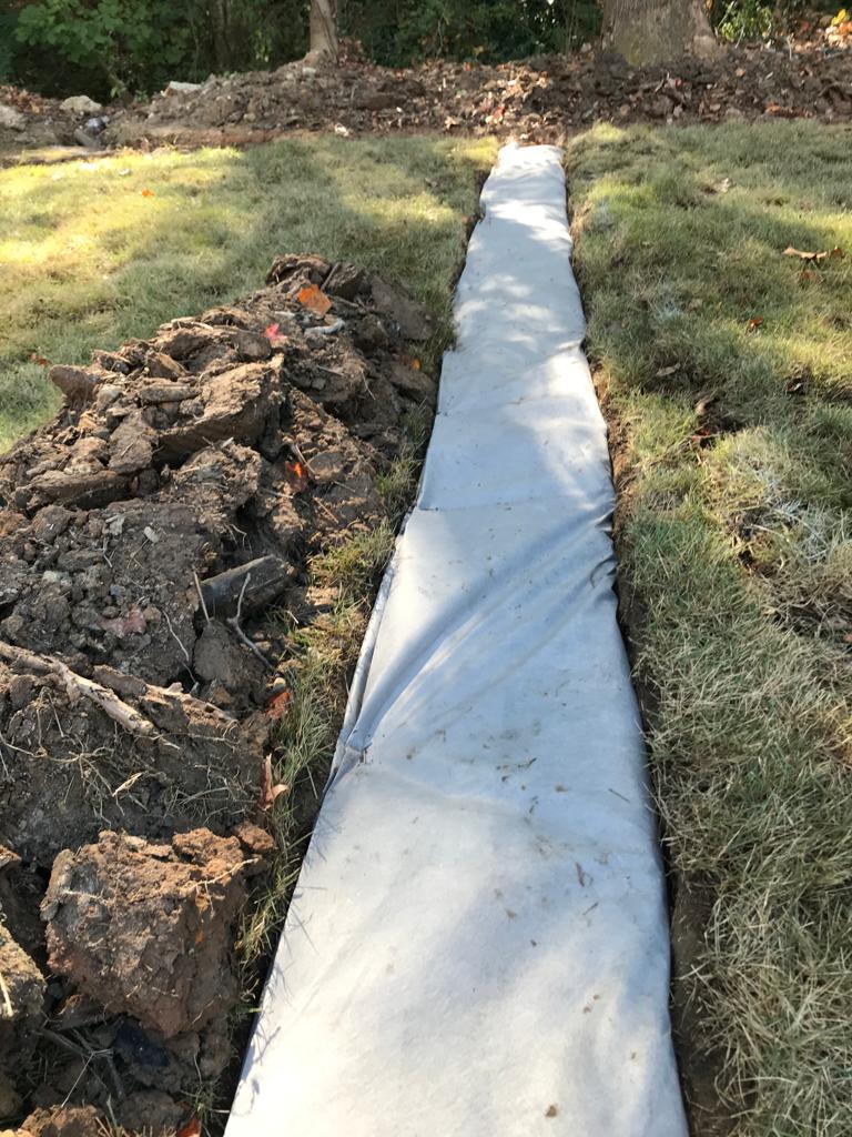 4Inch French Drain System per foot Installation/Drainage