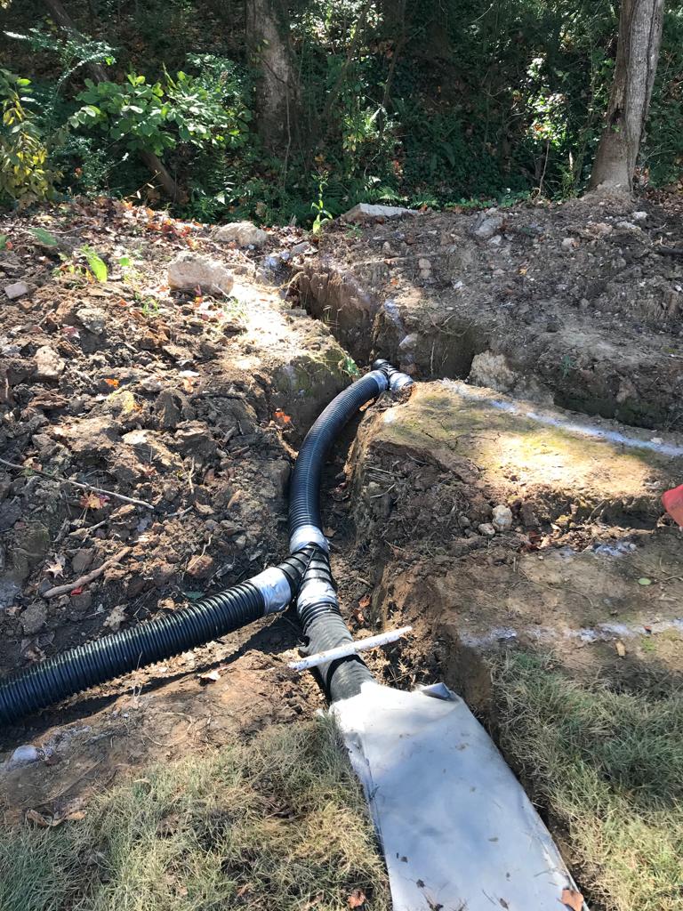 4Inch French Drain System per foot Installation/Drainage