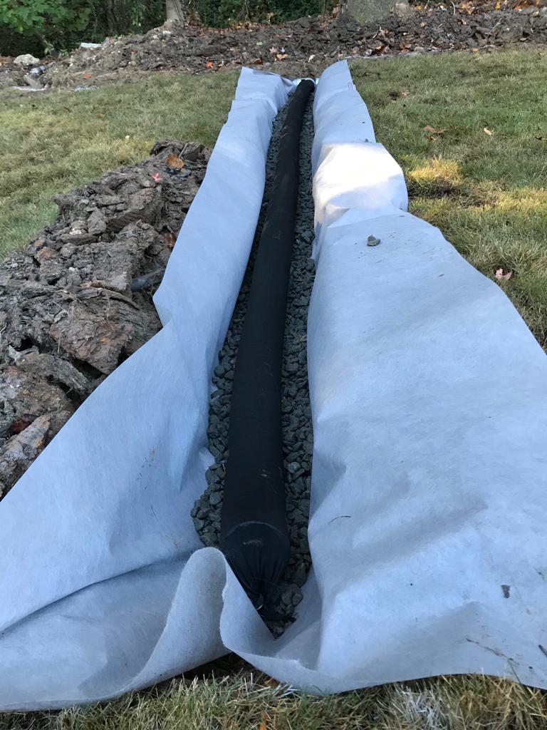 4Inch French Drain System per foot Installation/Drainage