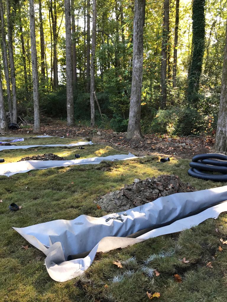 4Inch French Drain System per foot Installation/Drainage