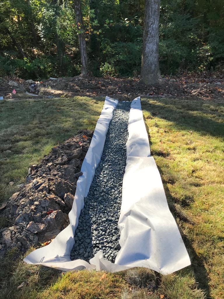 4Inch French Drain System per foot Installation/Drainage