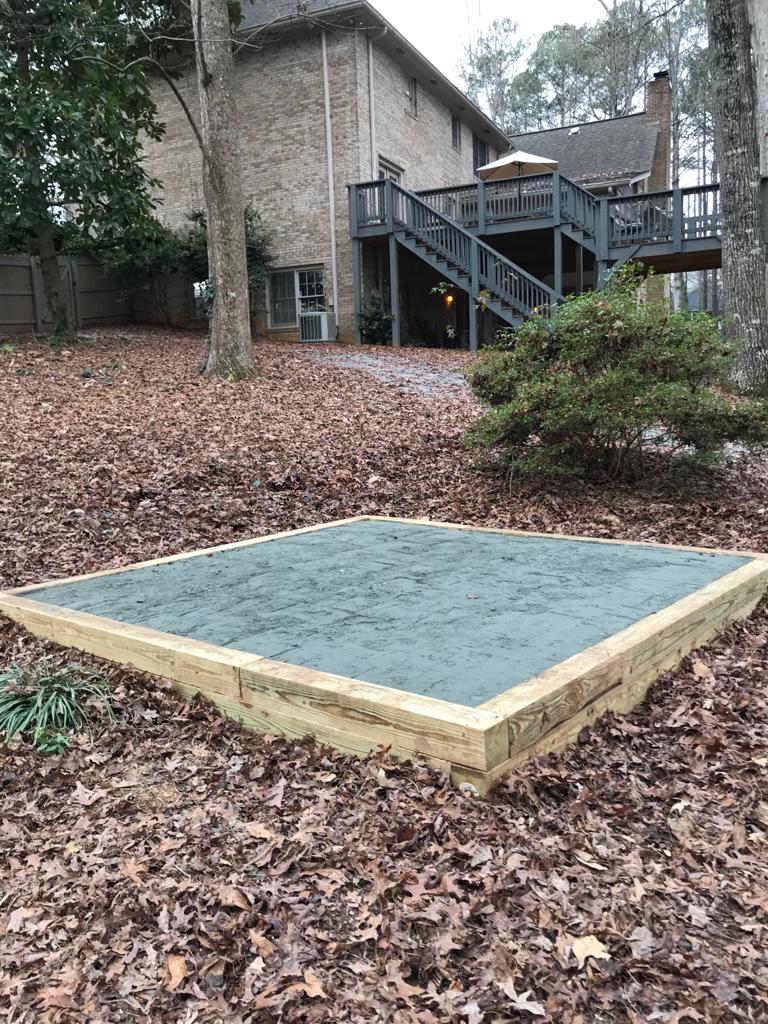 Wooden Base Platform 12ft X 12ft Installation /Garden