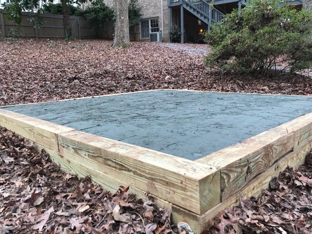 Wooden Base Platform 12ft X 12ft Installation /Garden