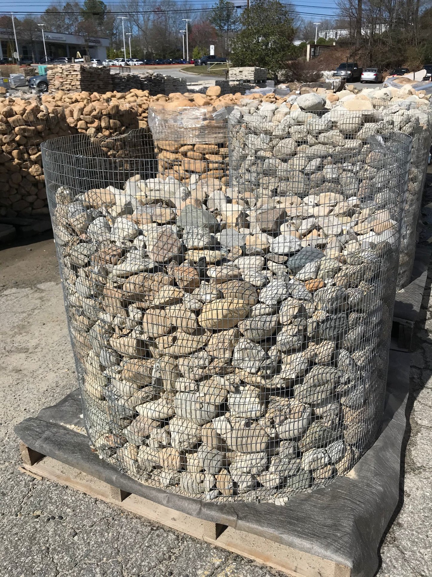 River Rock Pebbles 2″ – 4″ Installation /Hardscapes/Aggregates