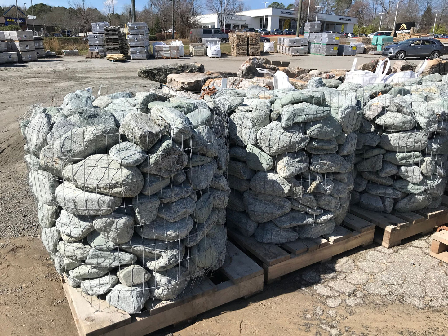 River Rock Pebbles 2″ – 4″ Installation /Hardscapes/Aggregates