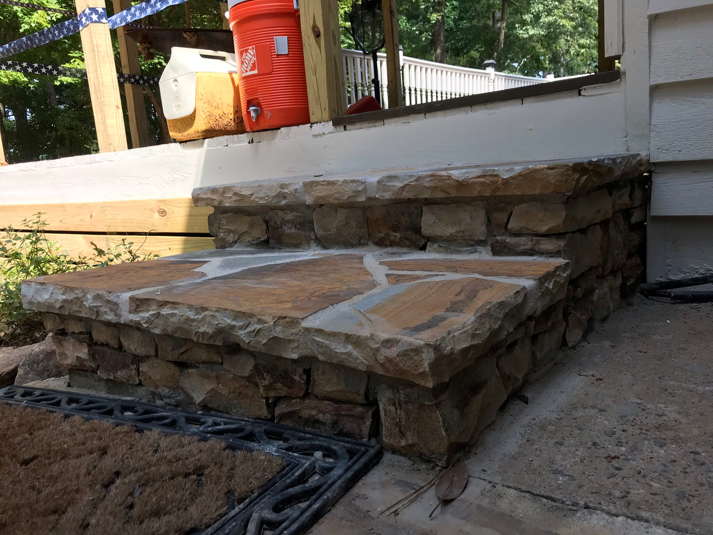 Small rustic steps Installation/Hardscape/Accent Boulders