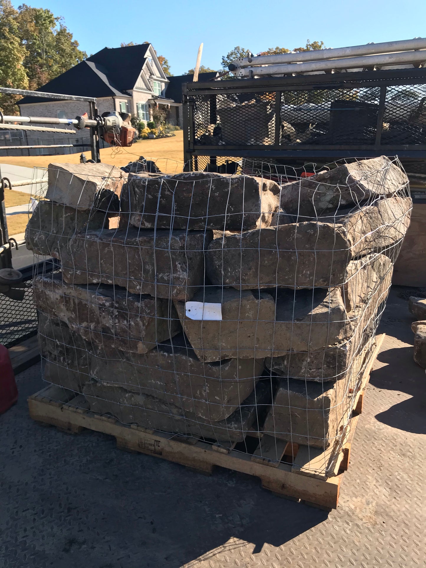 Retaining wall palette Installation/Hardscape/Accent Boulders