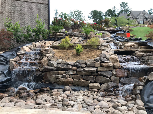 Residential Big Fountain Installation /Misc Landscape Items