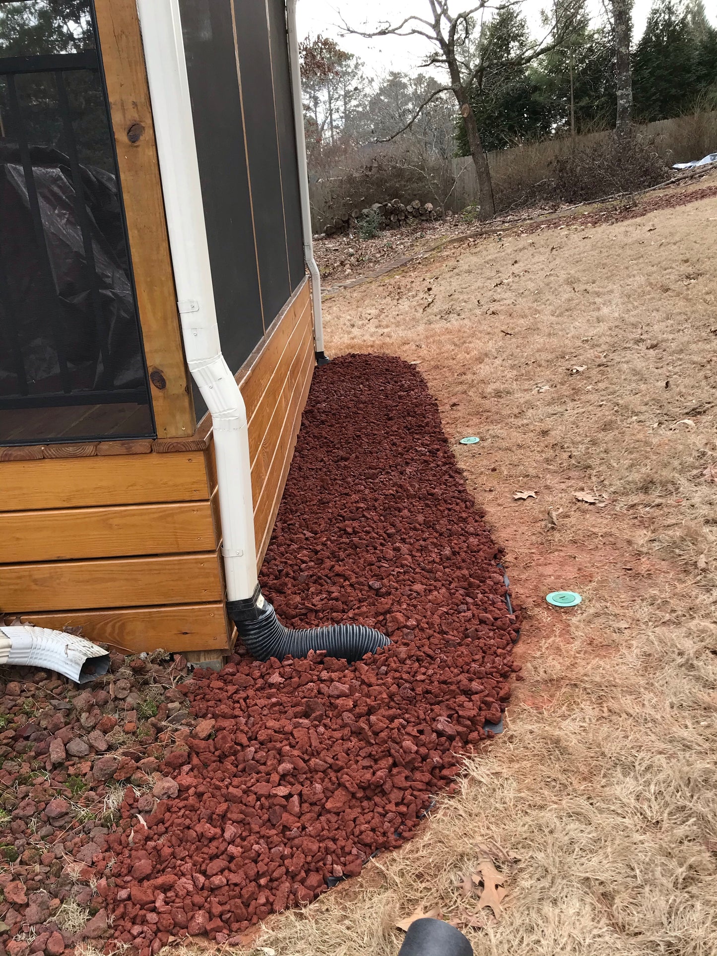 Redstone lava square foot Installation /Hardscapes/Aggregates