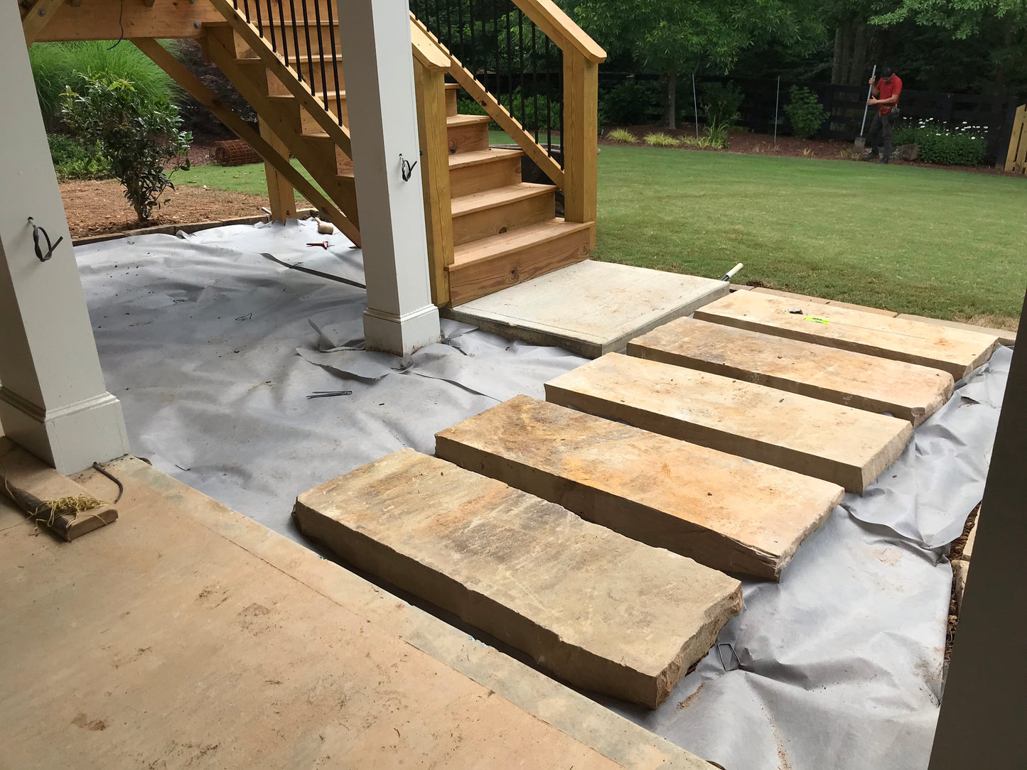 Stair Treads 48 Inch  Installation /Hardscapes/Stair Treads/Width