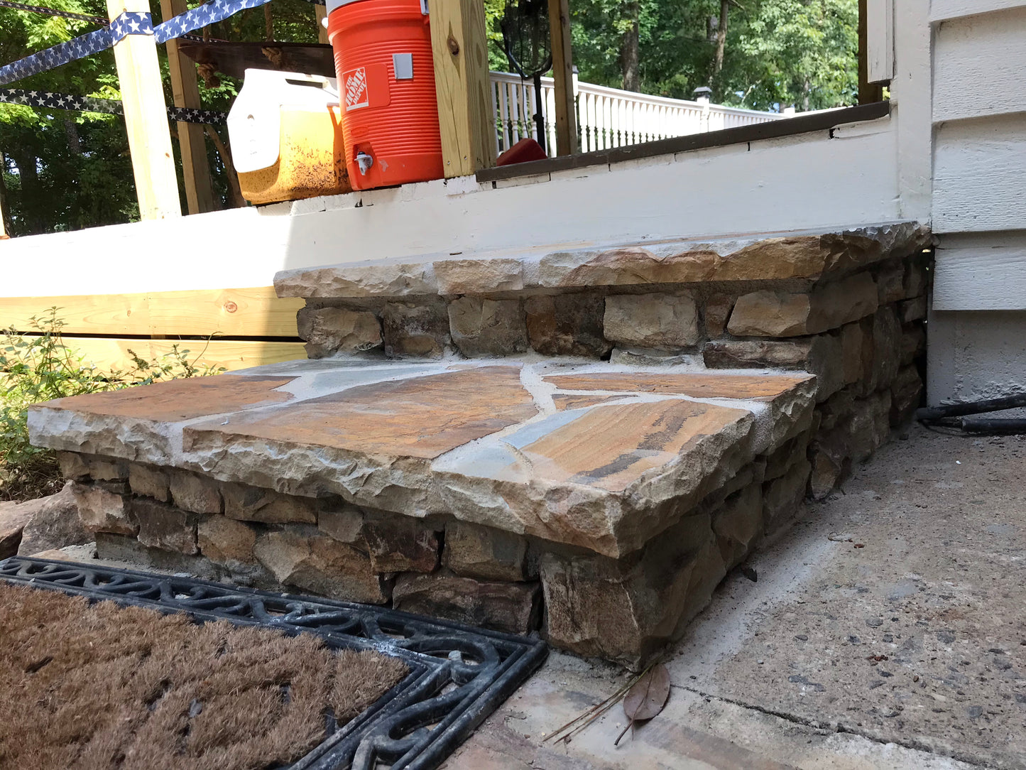Small rustic steps Installation/Hardscape/Accent Boulders