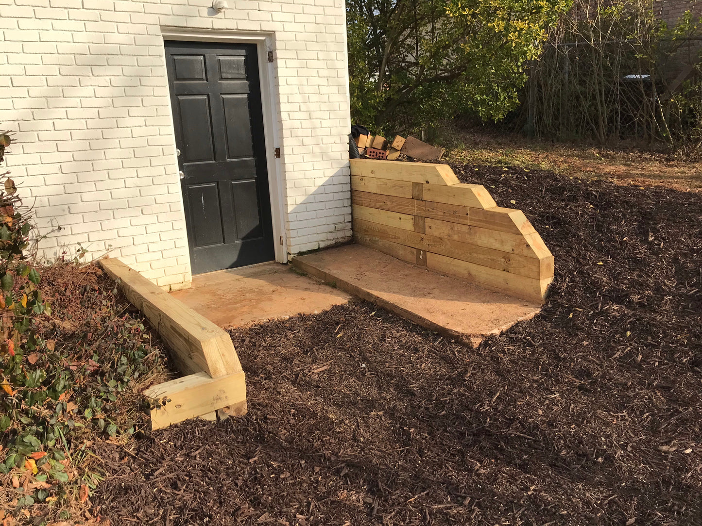 6"x6"x 8 feet Landscape Timbers Installation /Hardscapes/Patios and Walkways