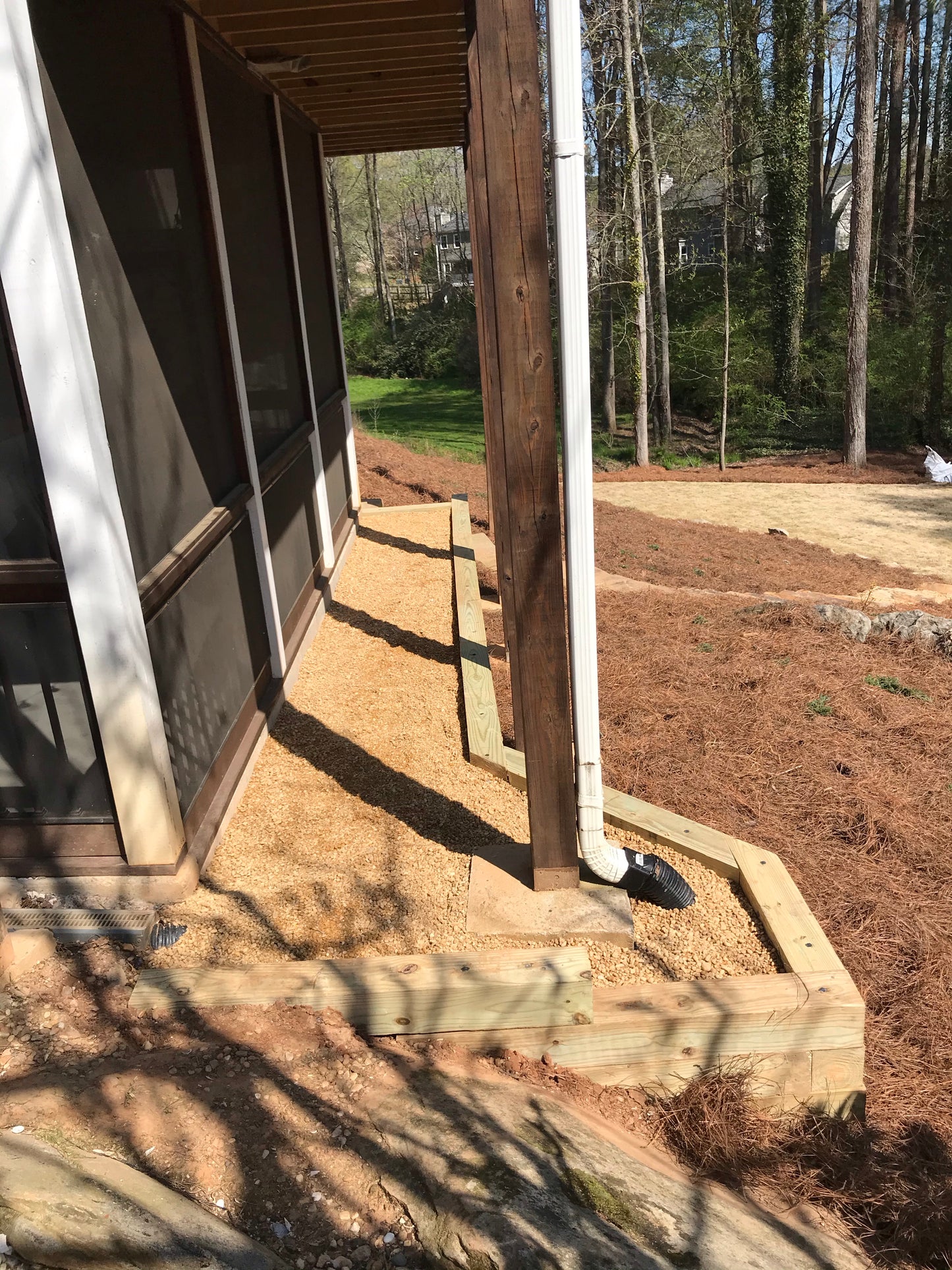 6"x6"x 8 feet Landscape Timbers Installation /Hardscapes/Patios and Walkways