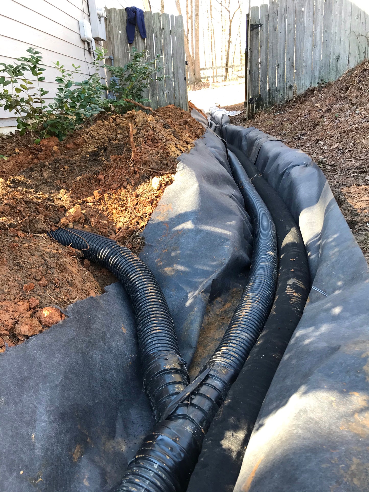 4Inch French Drain System per foot Installation/Drainage