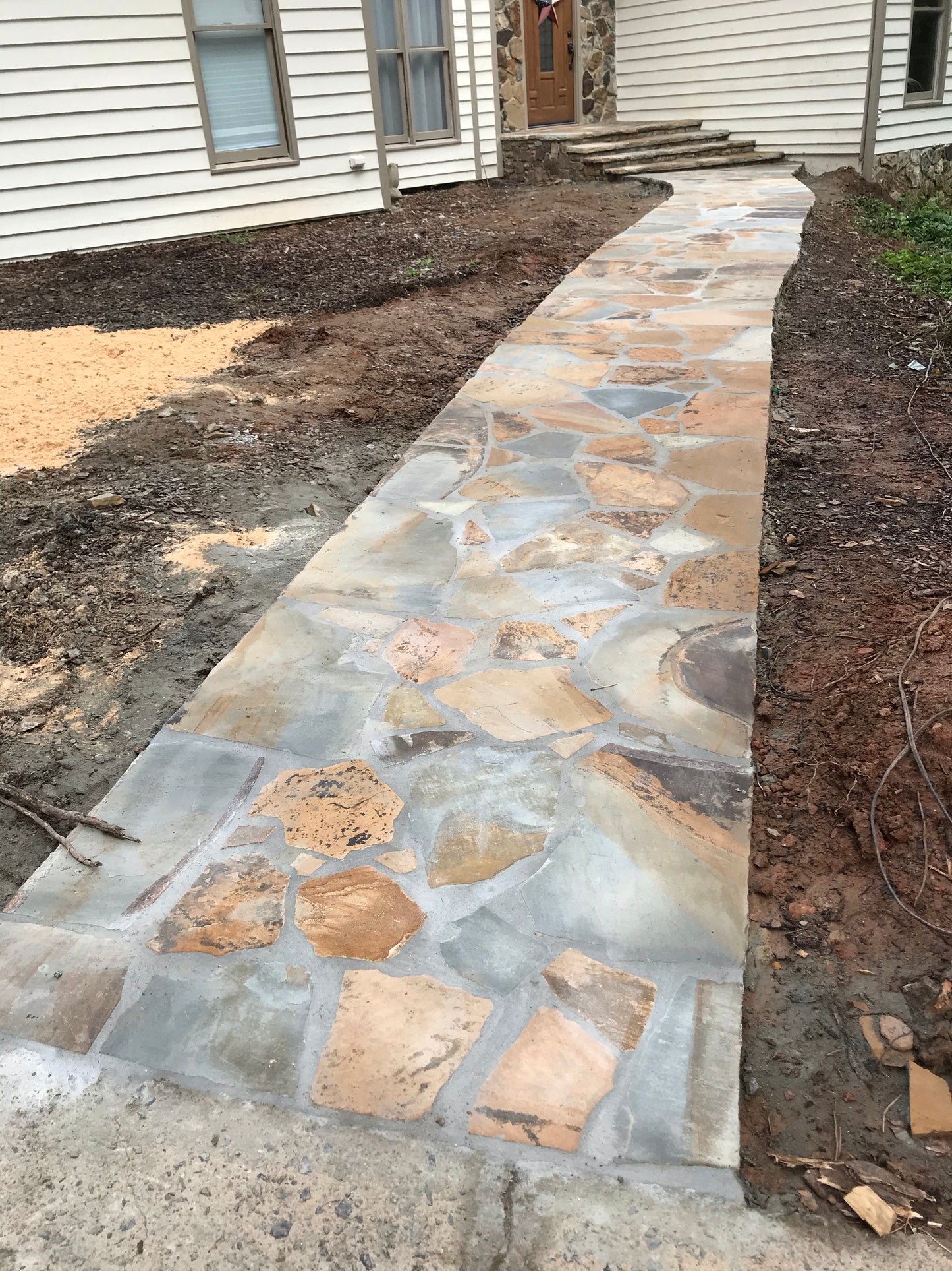 Rustic floor per square foot Installation/Hardscape/Accent Boulders