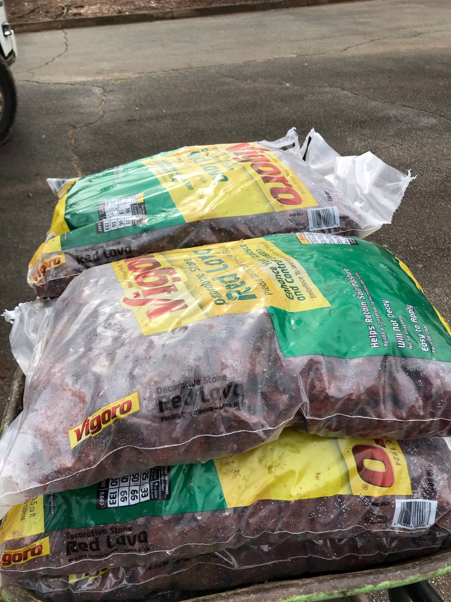 Redstone lava square foot Installation /Hardscapes/Aggregates