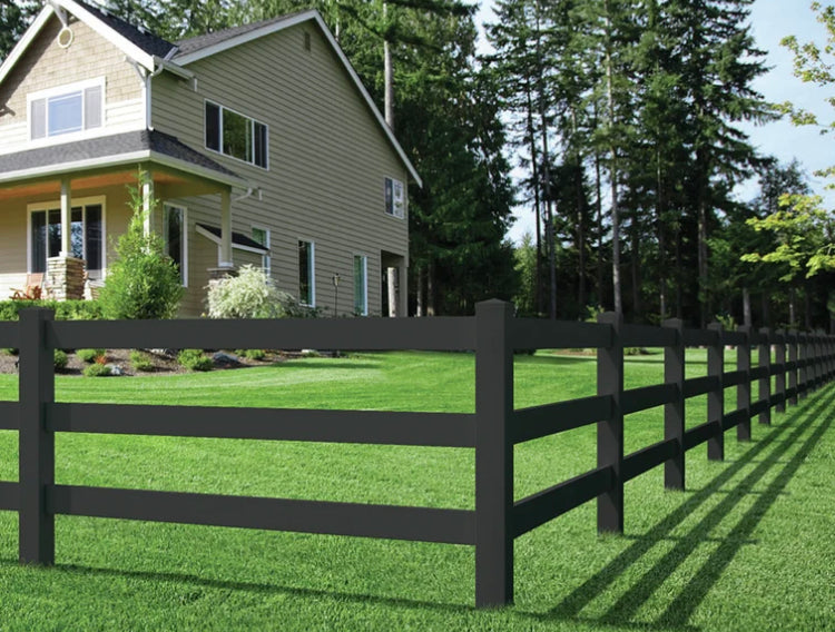 Wooden Ranch Fence by Feet Installation /Hardscapes/Patios and Walkways