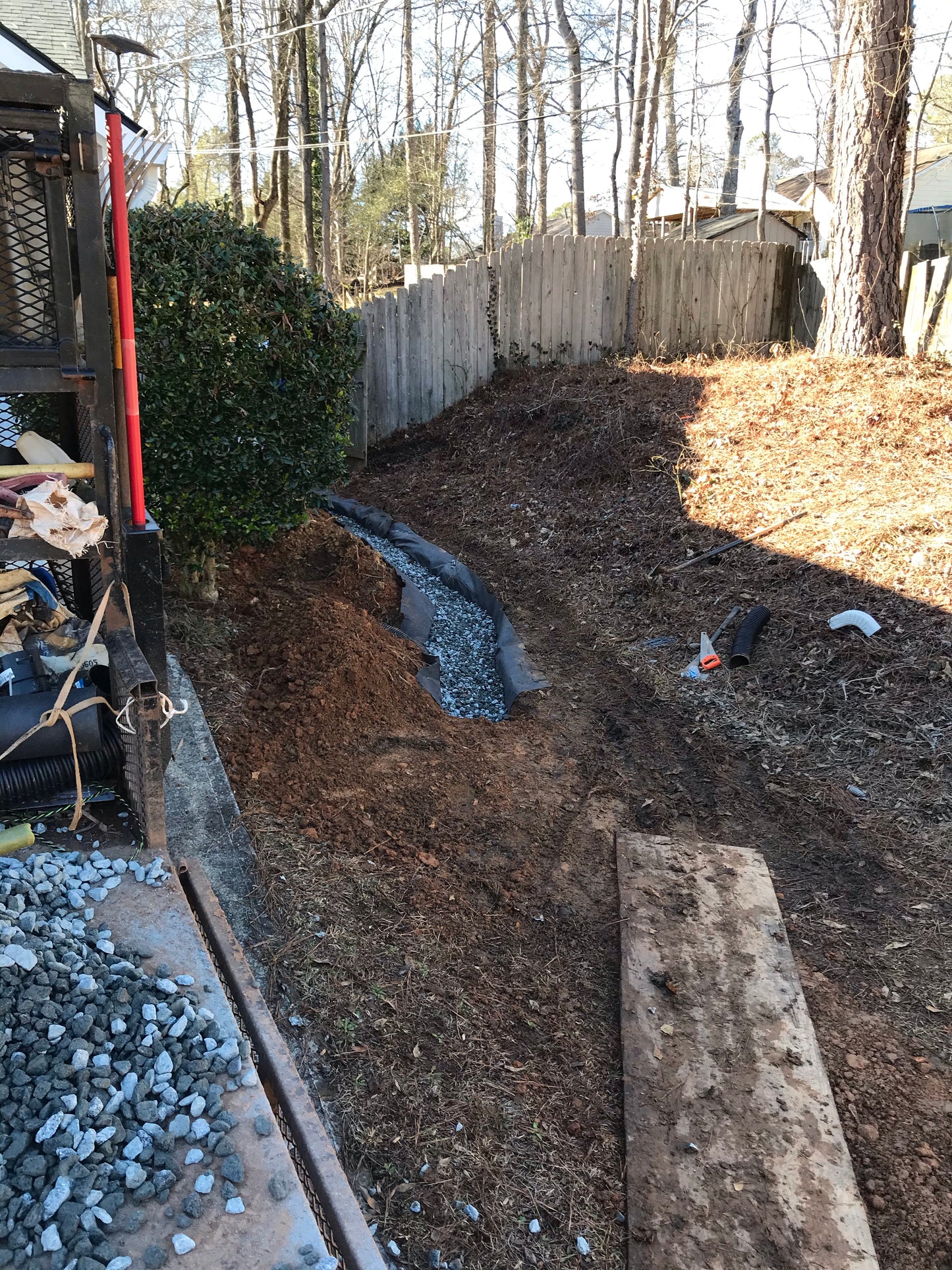 4Inch French Drain System per foot Installation/Drainage